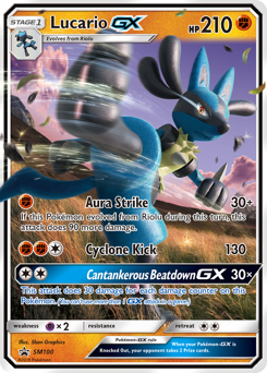 Lucario-GX #SM100 Lucario-GX - SM Black Star Promos - #SM100 - Pokemon TCG card