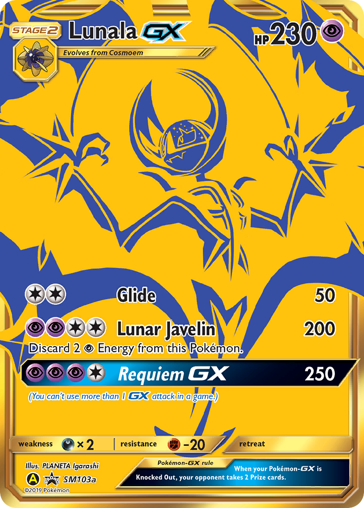Lunala-GX - SM Black Star Promos - #SM103a - Pokemon TCG card