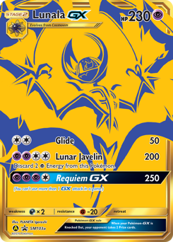 Lunala-GX #SM103a Lunala-GX - SM Black Star Promos - #SM103a - Pokemon TCG card