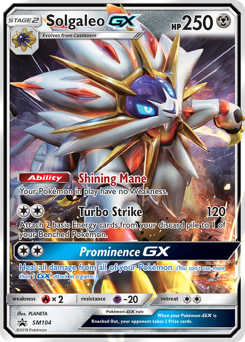 Solgaleo-GX #SM104 Solgaleo-GX - SM Black Star Promos - #SM104 - Pokemon TCG card
