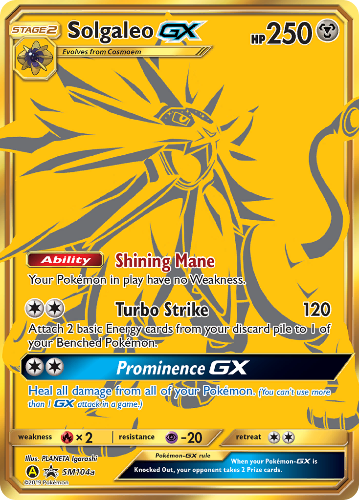Solgaleo-GX - SM Black Star Promos - #SM104a - Pokemon TCG card