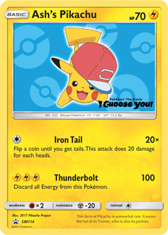 Ash's Pikachu #SM114 Ash's Pikachu - SM Black Star Promos - #SM114 - Pokemon TCG card