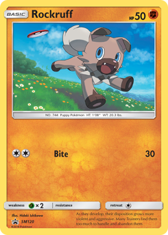 Rockruff - SM Black Star Promos - #SM120 - Pokemon TCG card