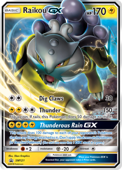 Raikou-GX #SM121 Raikou-GX - SM Black Star Promos - #SM121 - Pokemon TCG card