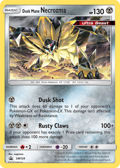 Dusk Mane Necrozma #SM124 Dusk Mane Necrozma - SM Black Star Promos - #SM124 - Pokemon TCG card
