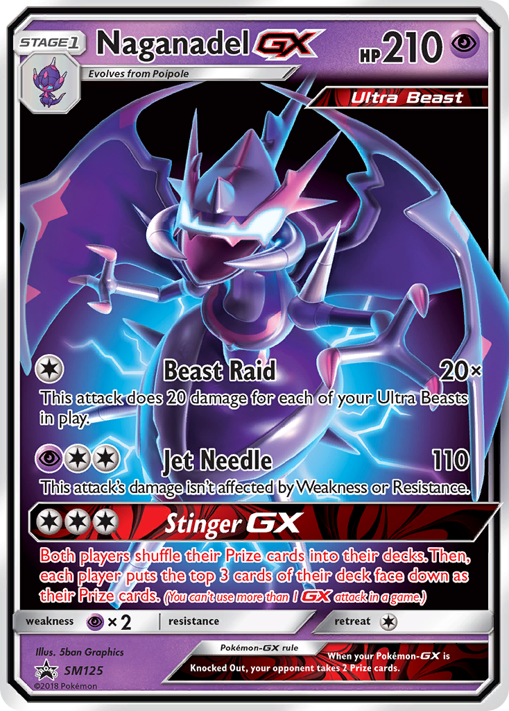Naganadel-GX - SM Black Star Promos - #SM125 - Pokemon TCG card