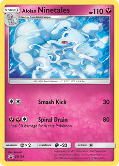 Alolan Ninetales - SM Black Star Promos - #SM128 - Pokemon TCG card