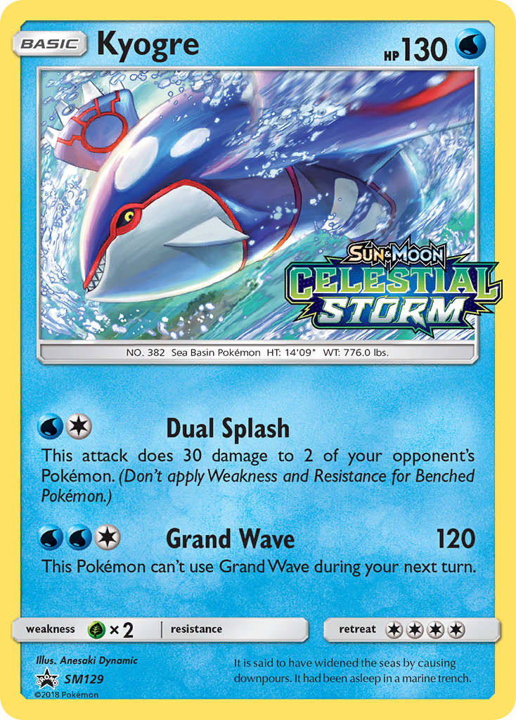 Kyogre - SM Black Star Promos - #SM129 - Pokemon TCG card