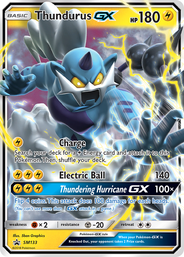 Thundurus-GX - SM Black Star Promos - #SM133 - Pokemon TCG card