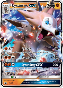 Lycanroc-GX #SM14 Lycanroc-GX - SM Black Star Promos - #SM14 - Pokemon TCG card