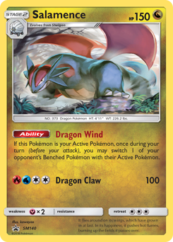 Salamence #SM140 Salamence - SM Black Star Promos - #SM140 - Pokemon TCG card