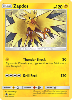 Zapdos - SM Black Star Promos - #SM145 - Pokemon TCG card