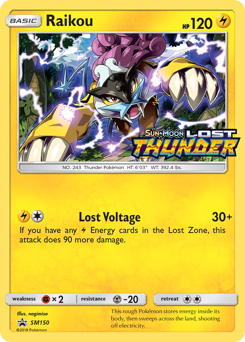 Raikou #SM150 Raikou - SM Black Star Promos - #SM150 - Pokemon TCG card