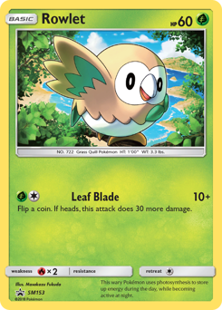 Rowlet #SM153 Rowlet - SM Black Star Promos - #SM153 - Pokemon TCG card
