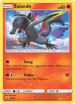 Salandit #SM154 Salandit - SM Black Star Promos - #SM154 - Pokemon TCG card