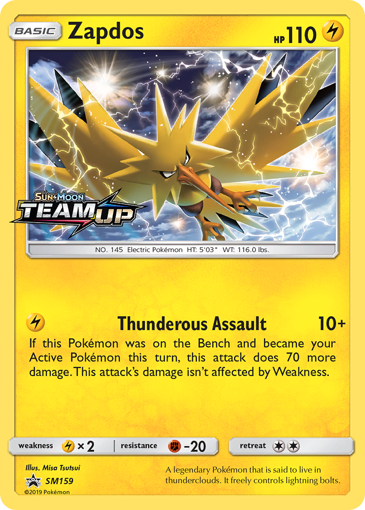 Zapdos - SM Black Star Promos - #SM159 - Pokemon TCG card