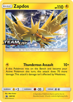 Zapdos - SM Black Star Promos - #SM159 - Pokemon TCG card