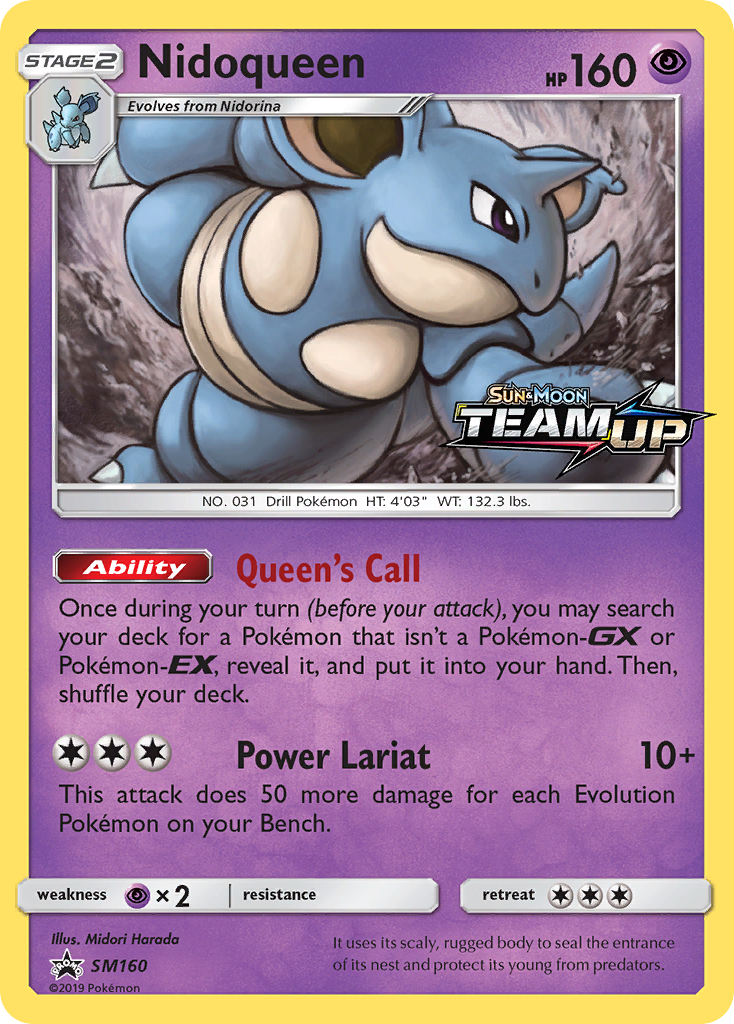 Nidoqueen - SM Black Star Promos - #SM160 - Pokemon TCG card