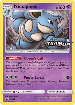 Nidoqueen #SM160 Nidoqueen - SM Black Star Promos - #SM160 - Pokemon TCG card