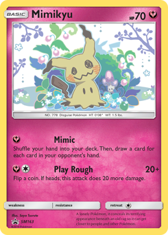 Mimikyu #SM163 Mimikyu - SM Black Star Promos - #SM163 - Pokemon TCG card