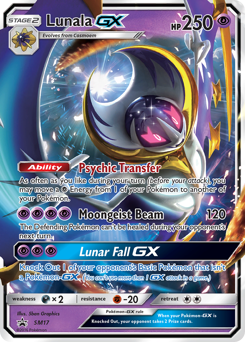 Lunala-GX #SM17 Lunala-GX - SM Black Star Promos - #SM17 - Pokemon TCG card