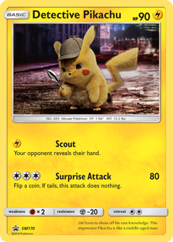 Detective Pikachu #SM170 Detective Pikachu - SM Black Star Promos - #SM170 - Pokemon TCG card