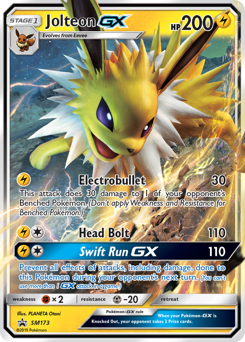 Jolteon-GX - SM Black Star Promos - #SM173 - Pokemon TCG card