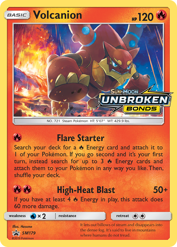 Volcanion - SM Black Star Promos - #SM179 - Pokemon TCG card