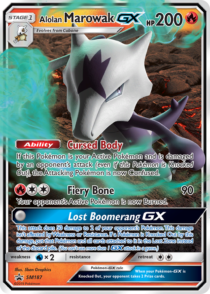Alolan Marowak-GX - SM Black Star Promos - #SM187 - Pokemon TCG card