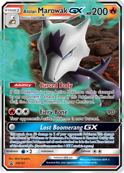 Alolan Marowak-GX #SM187 Alolan Marowak-GX - SM Black Star Promos - #SM187 - Pokemon TCG card