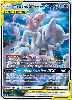 Mewtwo & Mew-GX - SM Black Star Promos - #SM191 - Pokemon TCG card