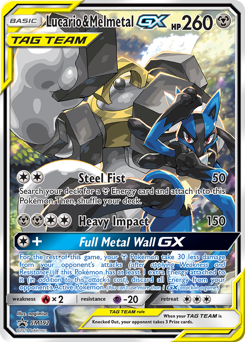 Lucario & Melmetal-GX #SM192 Lucario & Melmetal-GX - SM Black Star Promos - #SM192 - Pokemon TCG card