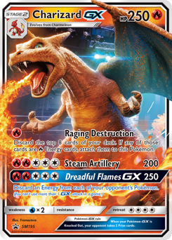 Charizard-GX #SM195 Charizard-GX - SM Black Star Promos - #SM195 - Pokemon TCG card
