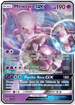 Mewtwo-GX - SM Black Star Promos - #SM196 - Pokemon TCG card