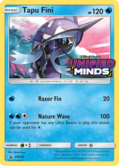 Tapu Fini #SM203 Tapu Fini - SM Black Star Promos - #SM203 - Pokemon TCG card