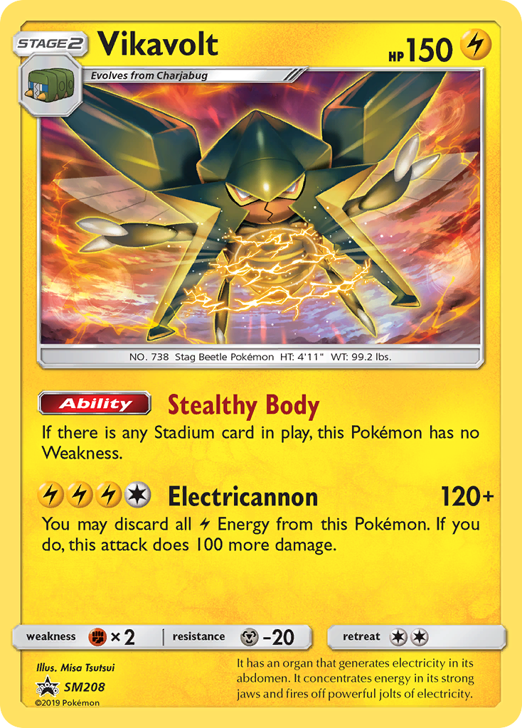 Vikavolt - SM Black Star Promos - #SM208 - Pokemon TCG card