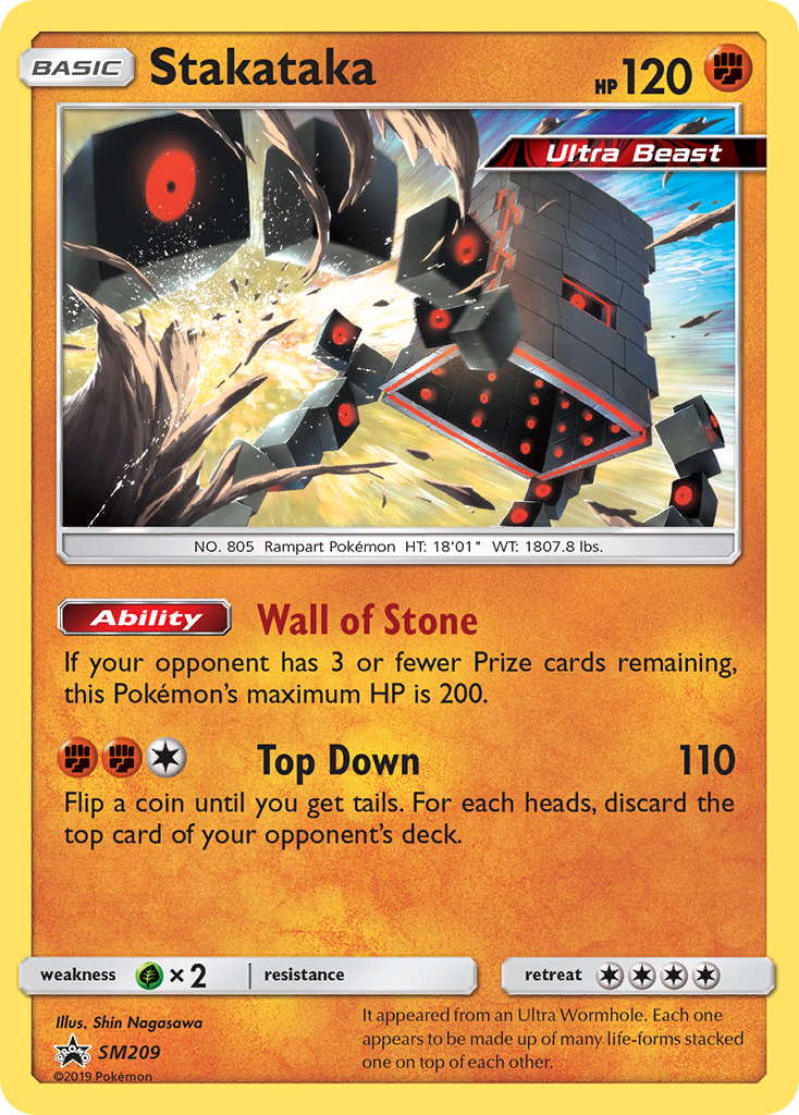 Stakataka - SM Black Star Promos - #SM209 - Pokemon TCG card
