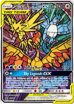 Moltres & Zapdos & Articuno-GX #SM210 Moltres & Zapdos & Articuno-GX - SM Black Star Promos - #SM210 - Pokemon TCG card