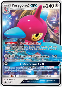 Porygon-Z-GX #SM216 Porygon-Z-GX - SM Black Star Promos - #SM216 - Pokemon TCG card