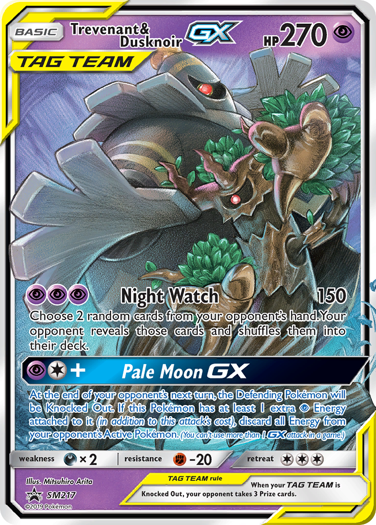 Trevenant & Dusknoir-GX - SM Black Star Promos - #SM217 - Pokemon TCG card