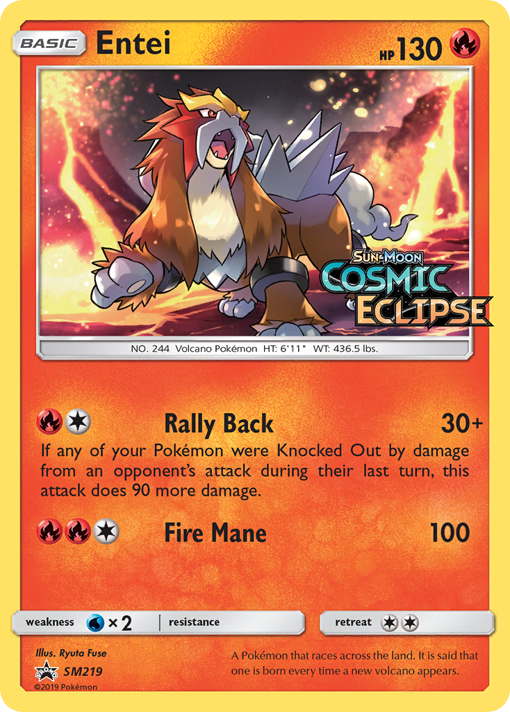 Entei - SM Black Star Promos - #SM219 - Pokemon TCG card