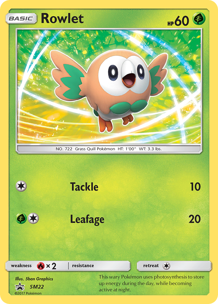 Rowlet - SM Black Star Promos - #SM22 - Pokemon TCG card