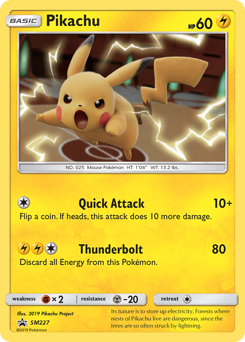 Pikachu #SM227 Pikachu - SM Black Star Promos - #SM227 - Pokemon TCG card