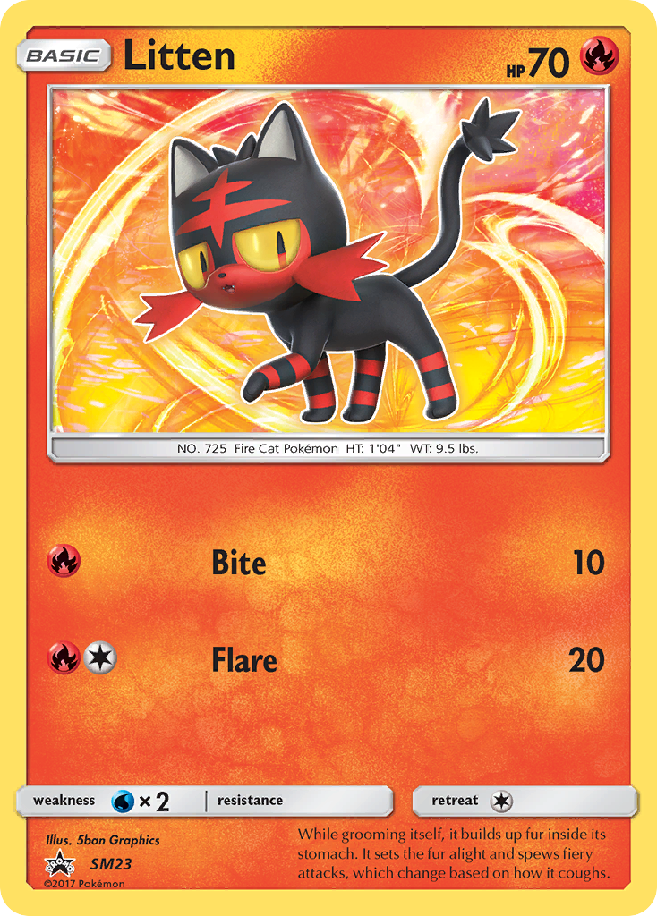 Litten - SM Black Star Promos - #SM23 - Pokemon TCG card