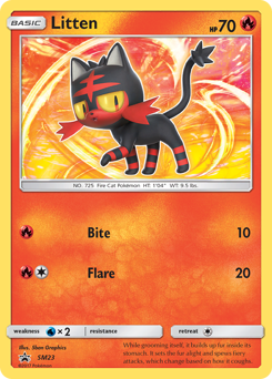 Litten - SM Black Star Promos - #SM23 - Pokemon TCG card