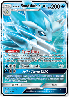 Alolan Sandslash-GX #SM236 Alolan Sandslash-GX - SM Black Star Promos - #SM236 - Pokemon TCG card