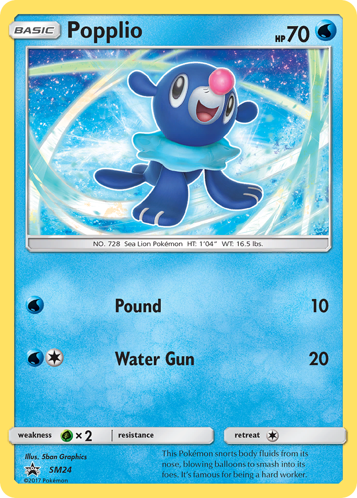 Popplio - SM Black Star Promos - #SM24 - Pokemon TCG card