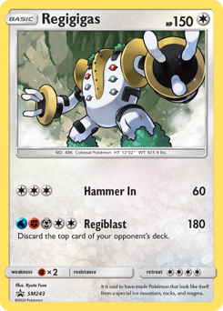 Regigigas #SM243 Regigigas - SM Black Star Promos - #SM243 - Pokemon TCG card