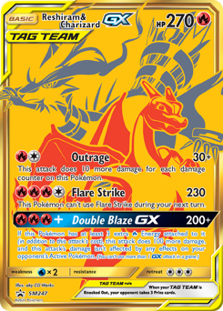 Reshiram & Charizard-GX #SM247 Reshiram & Charizard-GX - SM Black Star Promos - #SM247 - Pokemon TCG card