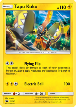 Tapu Koko #SM31 Tapu Koko - SM Black Star Promos - #SM31 - Pokemon TCG card